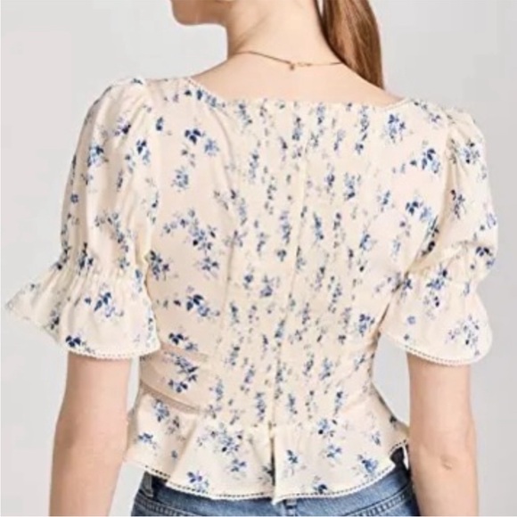 NEW Reformation Daphne floral top - Picture 7 of 10